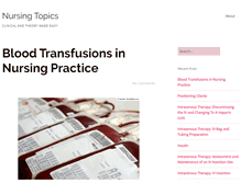 Tablet Screenshot of nursingtopics.com